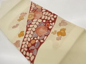 絞り手描き辻ヶ花模様名古屋帯